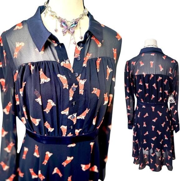 3‎ PC. COTTAGE FOREST FAIRY DRESS CARDIGAN BLOUSE BUNDLE MEDIUM - Picture 3 of 8